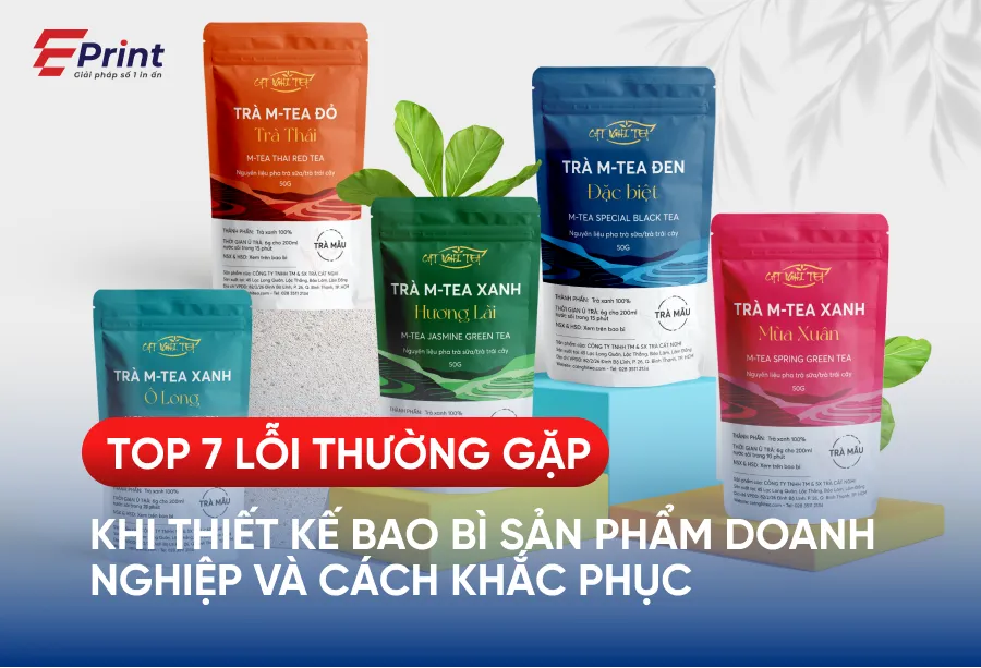 7 lỗi thiết kế bao bì sản phẩm doanh nghiệp
