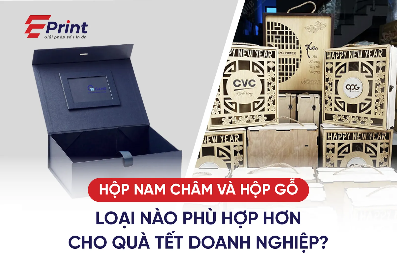 Hộp nam châm và Hộp gỗ