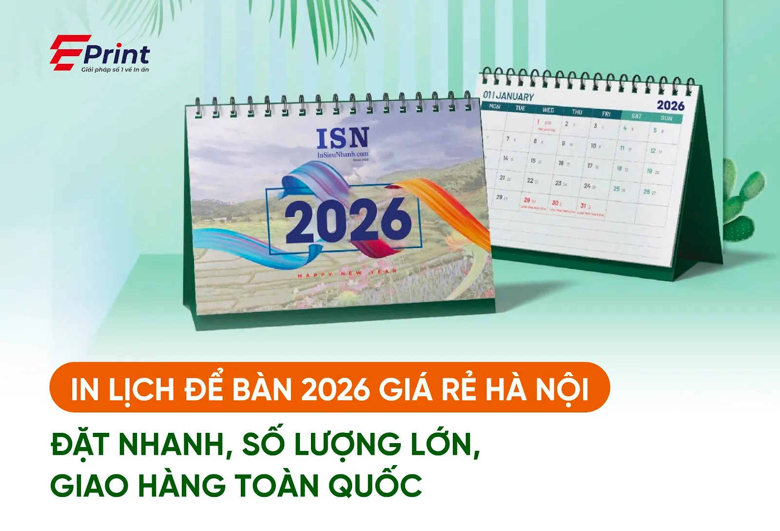 In lịch để bàn