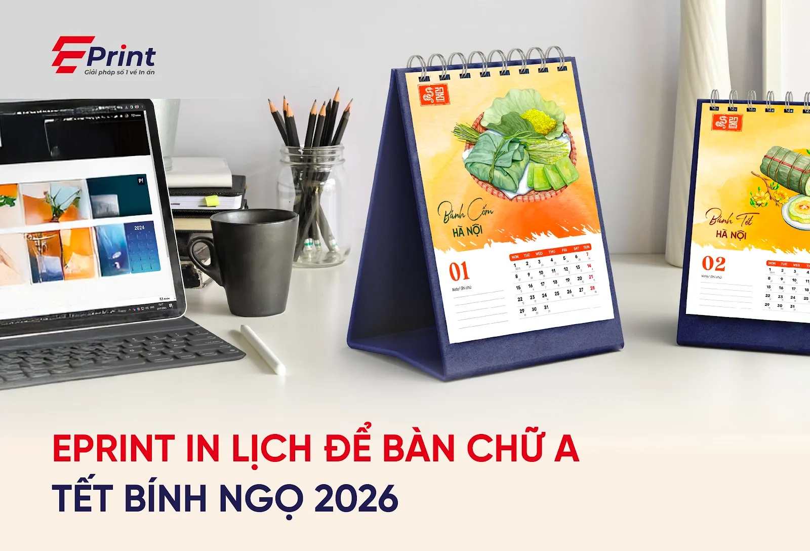 In lịch để bàn