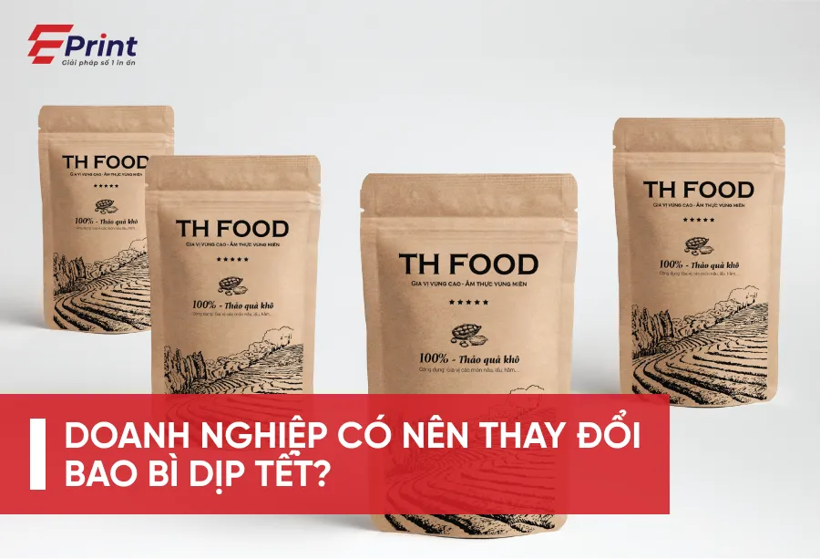 Thay đổi bao bì dịp Tết