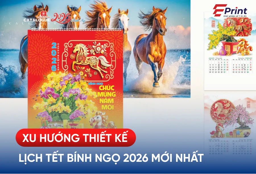 Xu hướng thiết kế lịch Tết 2026