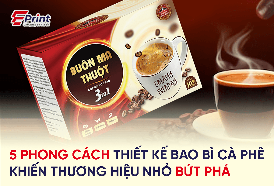 5 phong cách thiết kế bao bì cà phê khiến thương hiệu nhỏ bứt phá