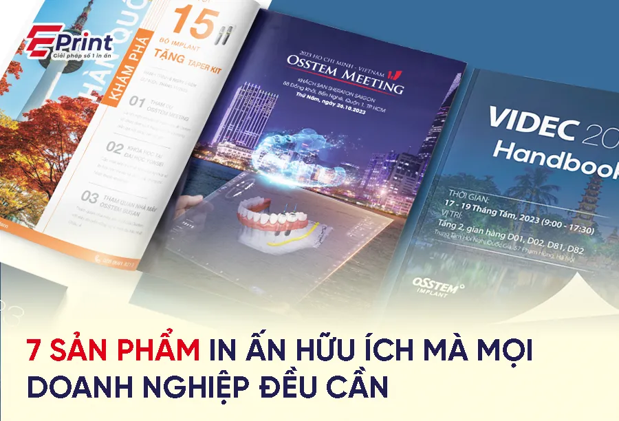 7 sản phẩm in ấn doanh nghiệp