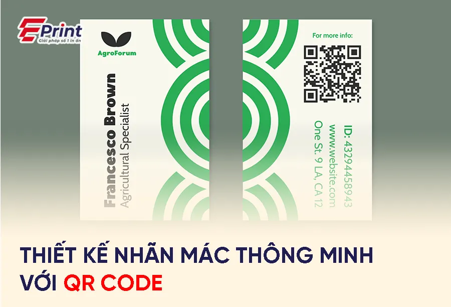 Thiết kế nhãn mác thông minh với QR code