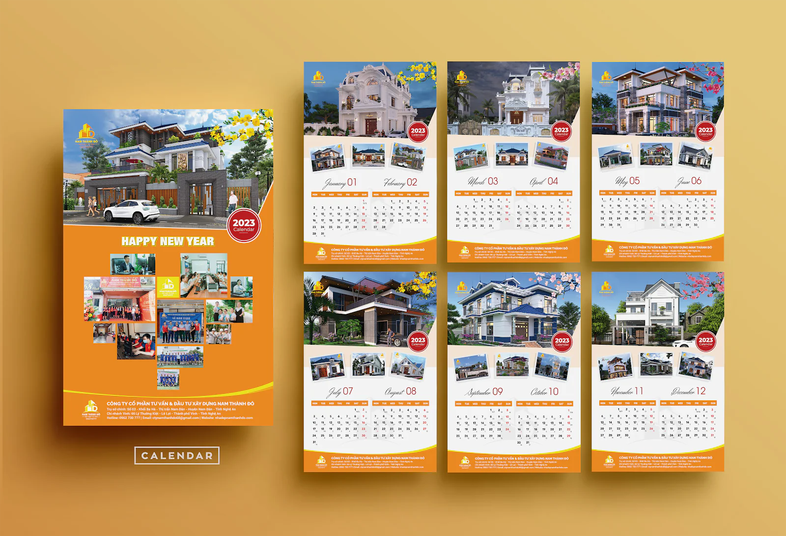 Mẫu lịch doanh nghiệp đẹp