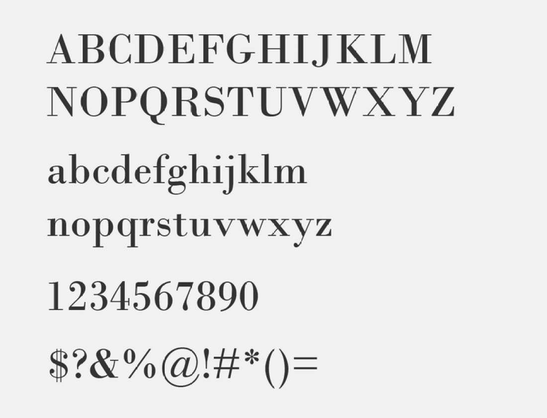 Font Bodoni