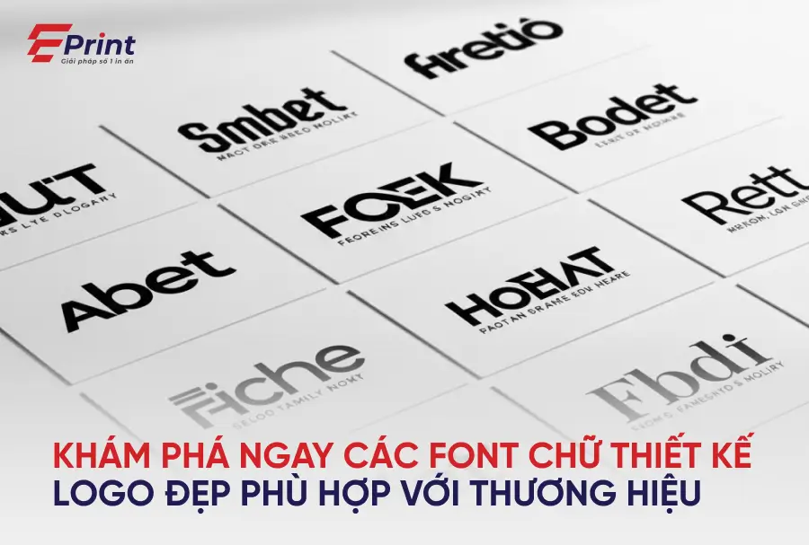 Font chữ thiết kế logo