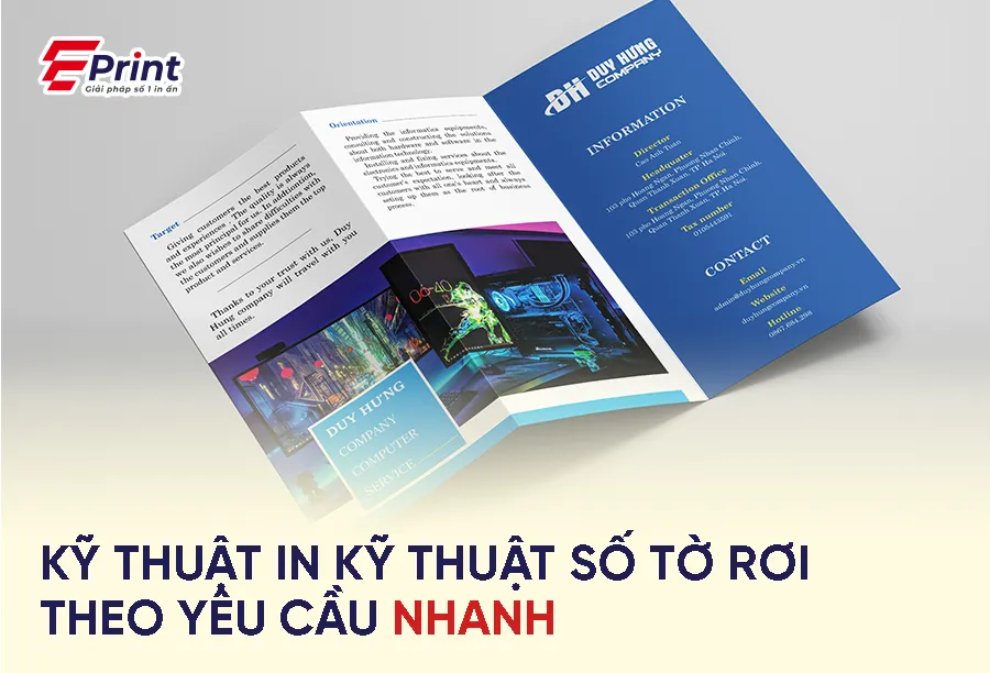 In kỹ thuật số tờ rơi