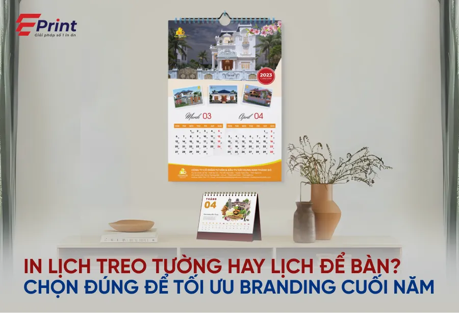 Lịch treo tường và lịch để bàn