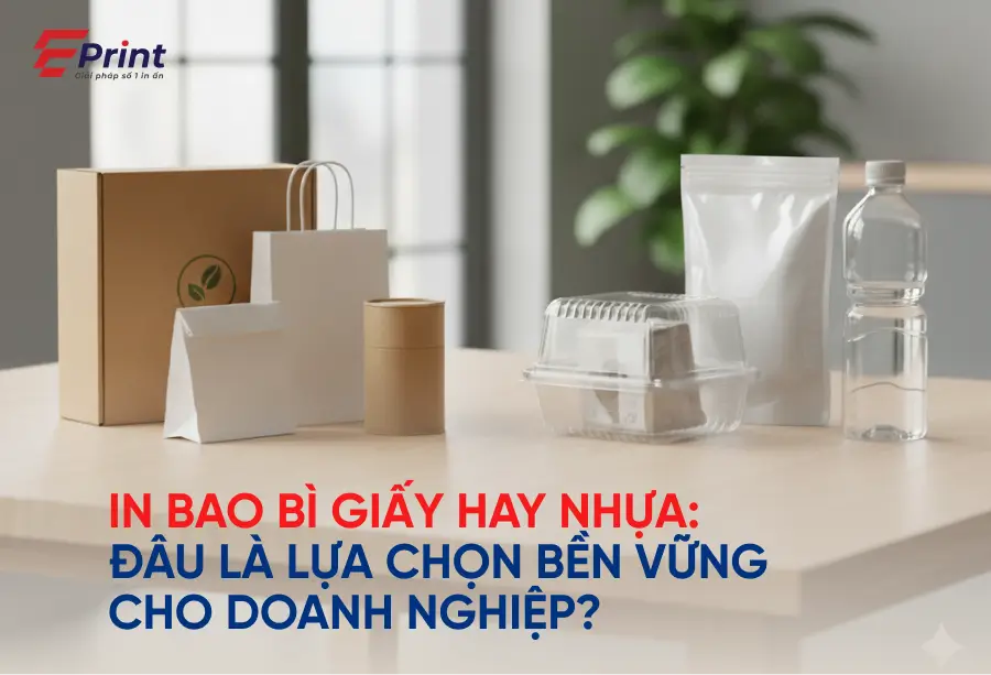 In bao bì giấy hay nhựa bền vững hơn cho doanh nghiệp?