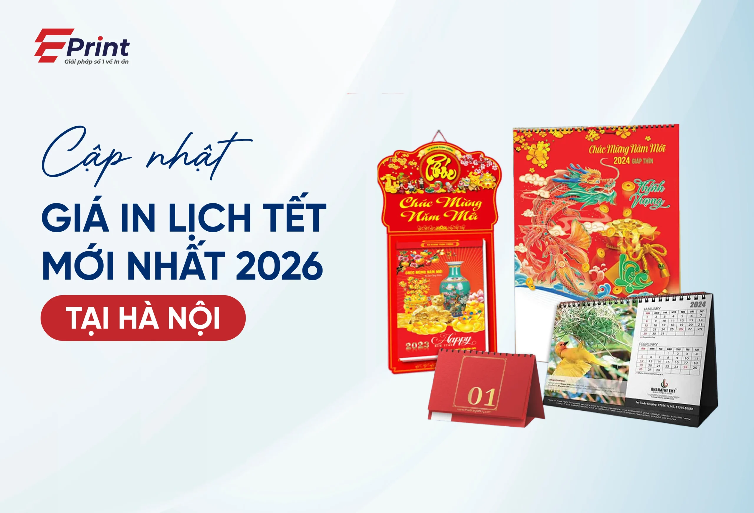 Cập nhật giá in lịch Tết mới nhất 2026 tại Hà Nội