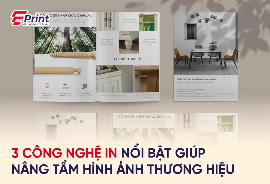 công nghệ in nổi bật giúp nâng tầm hình ảnh thương hiệu