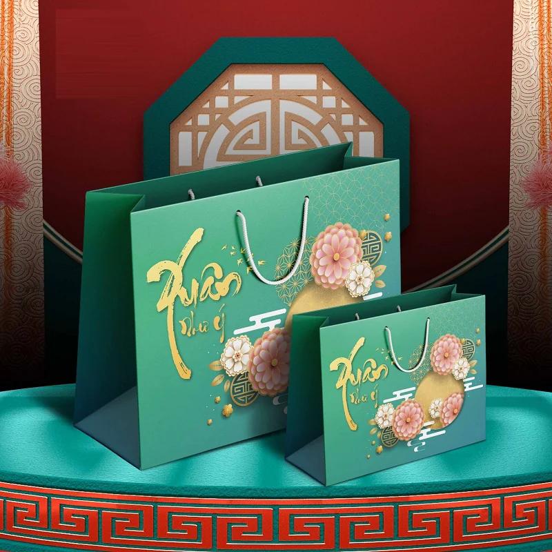 Các loại chất liệu giấy phổ biến cho túi quà Tết